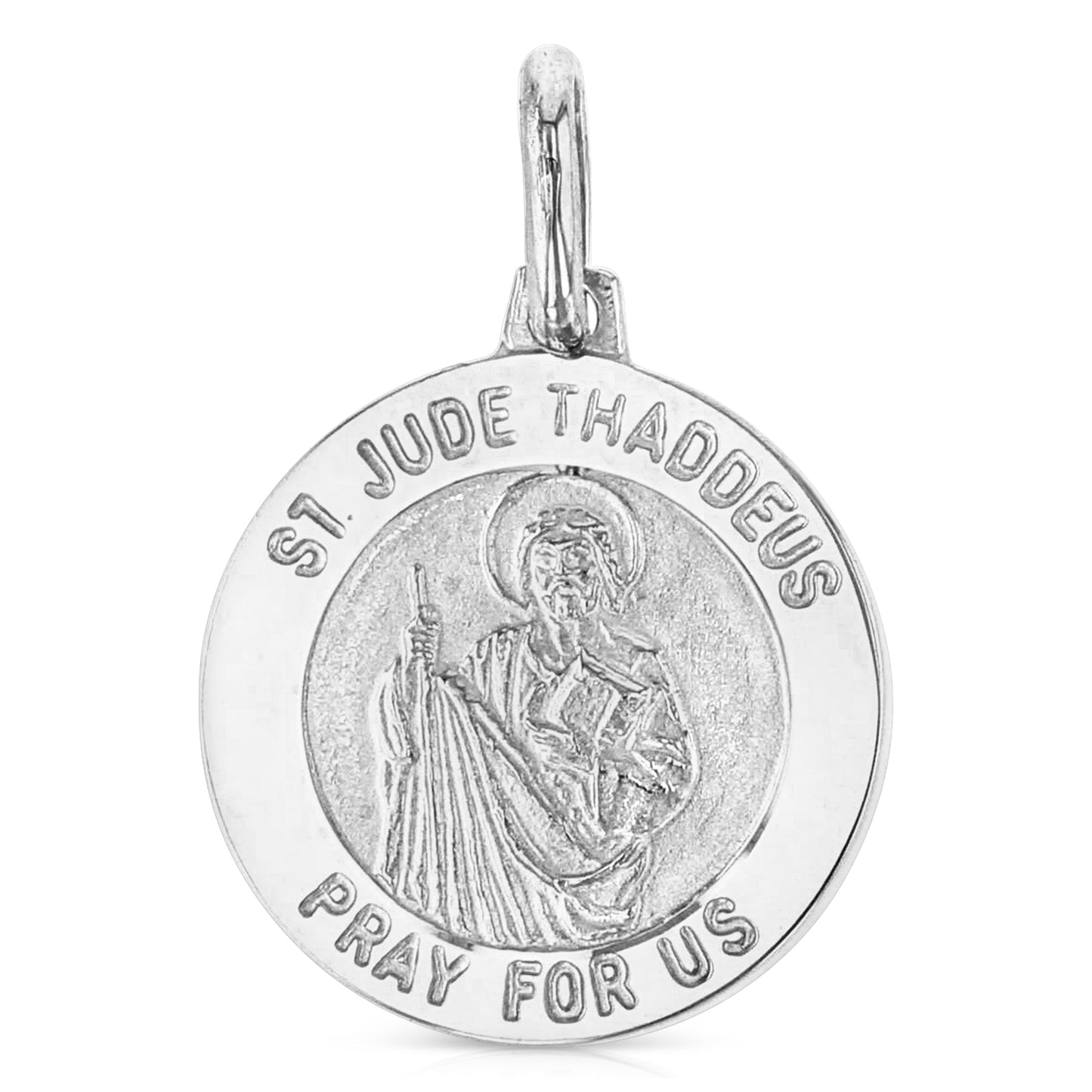 14K Gold St. Jude Thaddeus Pray For Us Pendant