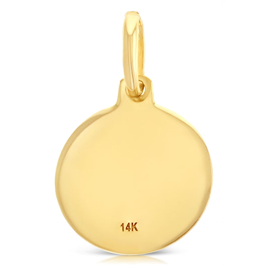 14K Gold Baptism Pendant