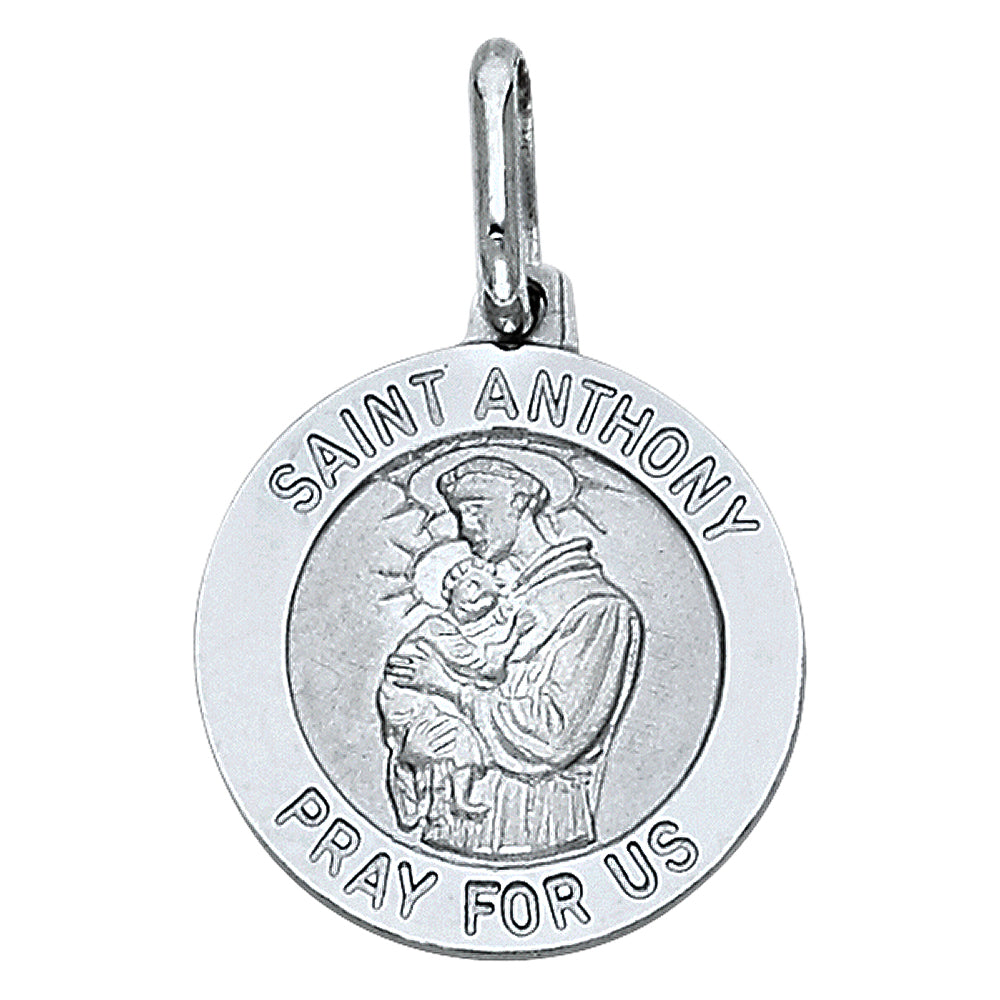 14K Gold St. Anthony Pray For Us Pendant