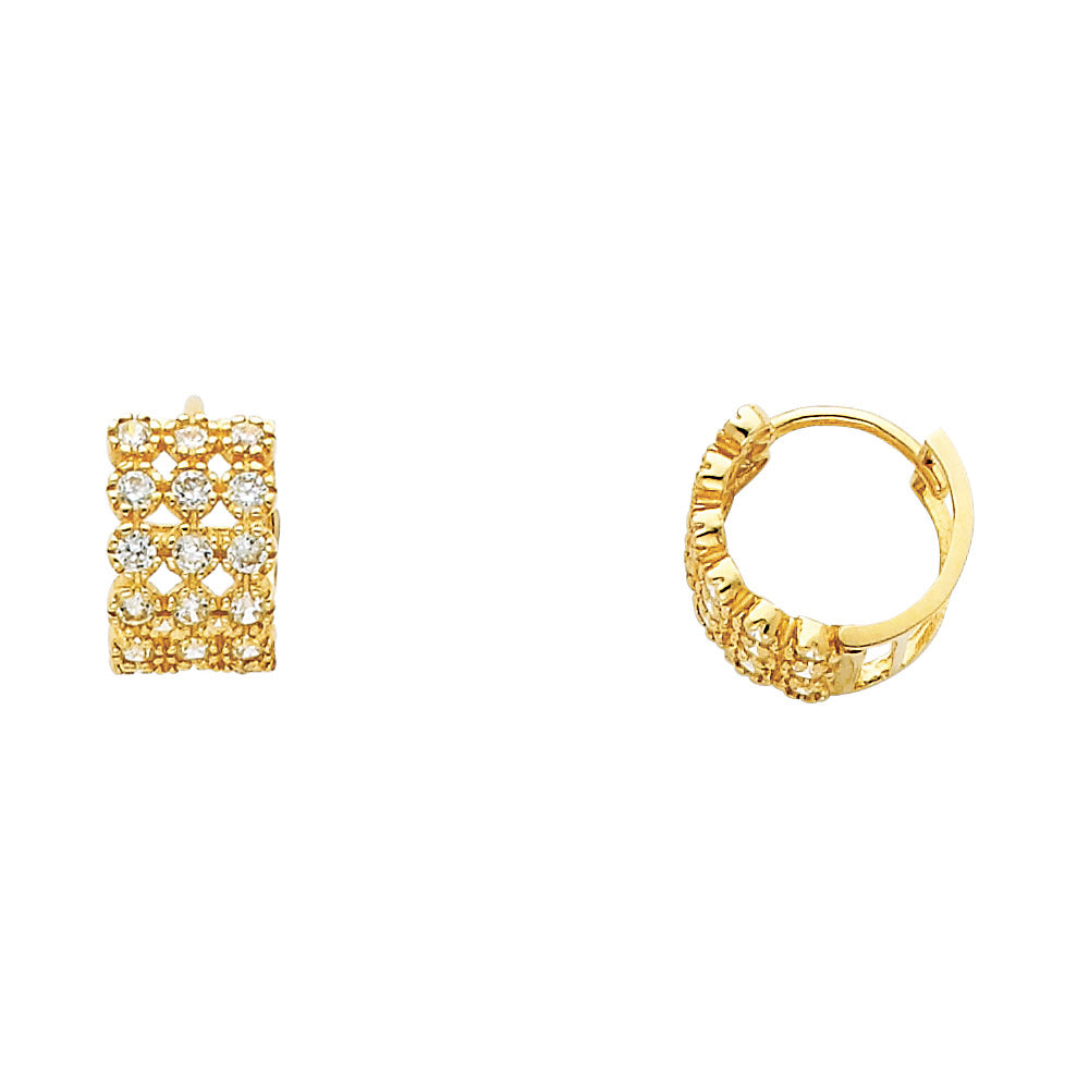 14K Gold 7mm Earrings