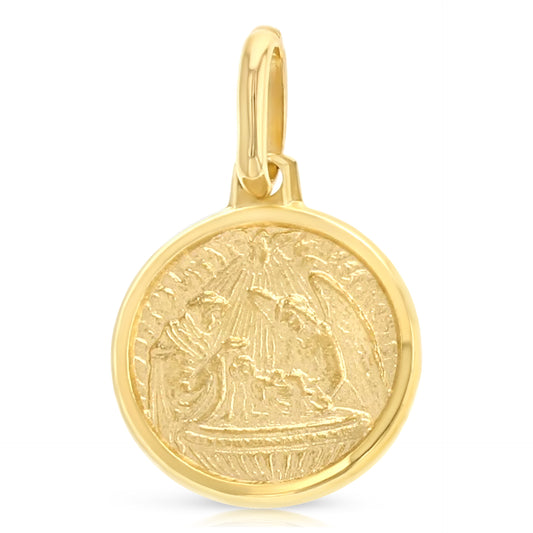 14K Gold Baptism Pendant