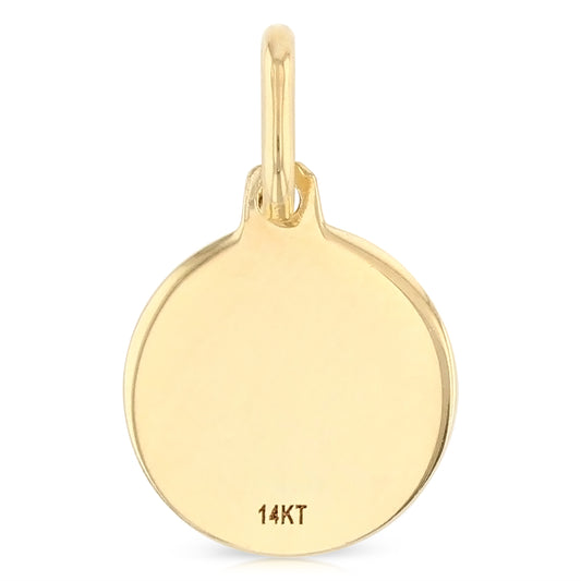 14K Gold Holy Communion Confirmacion Pendant